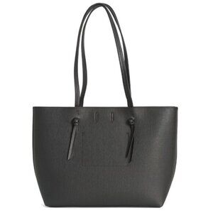 Indigo Women's Black Leather Handbag Tote Bag Large